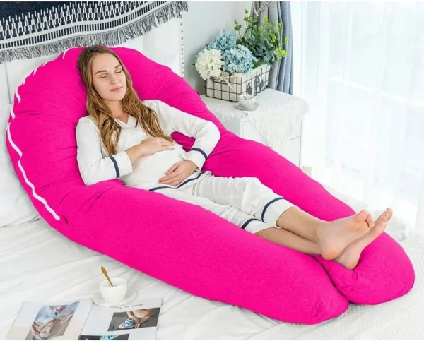 U_Shape_Microfiber_Solid_Pregnancy_Pillow