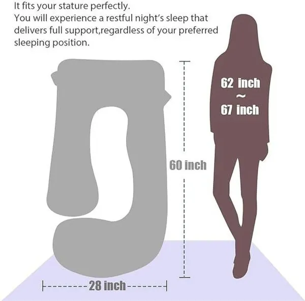 J_Shape_Microfiber_Solid_Pregnancy_Pillow