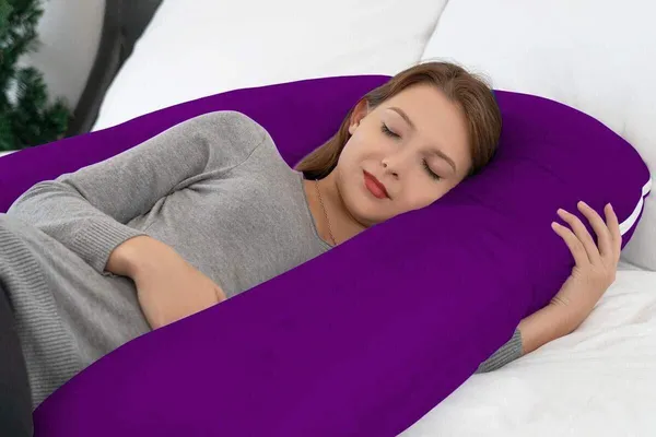Premium_J_Shape_Microfibre_Solid_Pregnancy_Pillow_Pack_Of_1