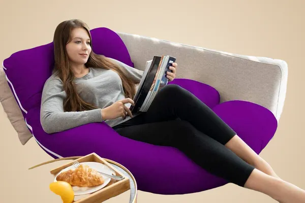 Premium_J_Shape_Microfibre_Solid_Pregnancy_Pillow_Pack_Of_1