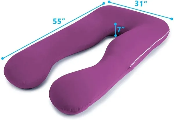 U_Shape_Microfiber_Solid_Pregnancy_Pillow