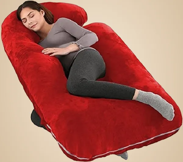56_Inches_Full_Body_Pillow_Maternity_Pillow_For_Pregnant_Women_And_Comfort_J_Shaped_Pillow_With_Removable_Washable_Velvet_Cover