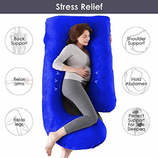 J_Shaped_Pregnancy_Pillow_Pack_Of_1_Royal_Blue