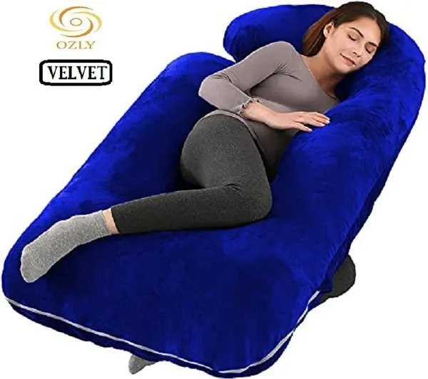 56_Inches_Full_Body_Pillow_Maternity_Pillow_For_Pregnant_Women_And_Comfort_J_Shaped_Pillow_With_Removable_Washable_Velvet_Cover
