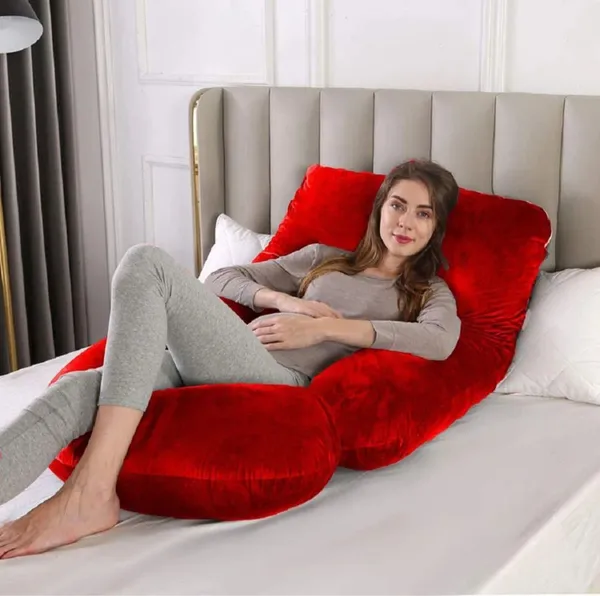 J_Shape_Microfiber_Solid_Pregnancy_Pillows