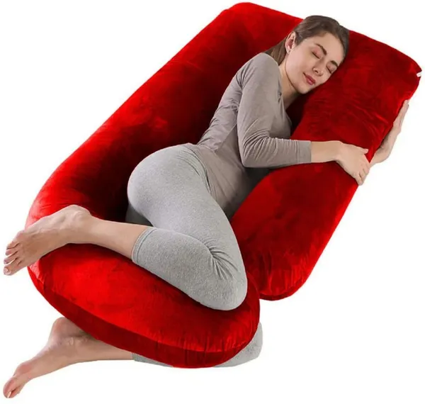 J_Shape_Microfiber_Solid_Pregnancy_Pillows