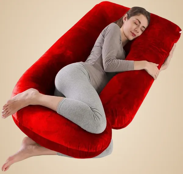 J_Shape_Microfiber_Solid_Pregnancy_Pillows
