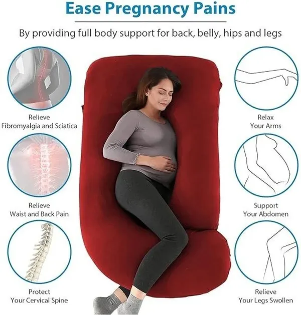J_Shape_Microfiber_Solid_Pregnancy_Pillow