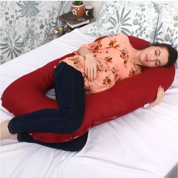 J_Shape_Microfiber_Solid_Pregnancy_Pillow