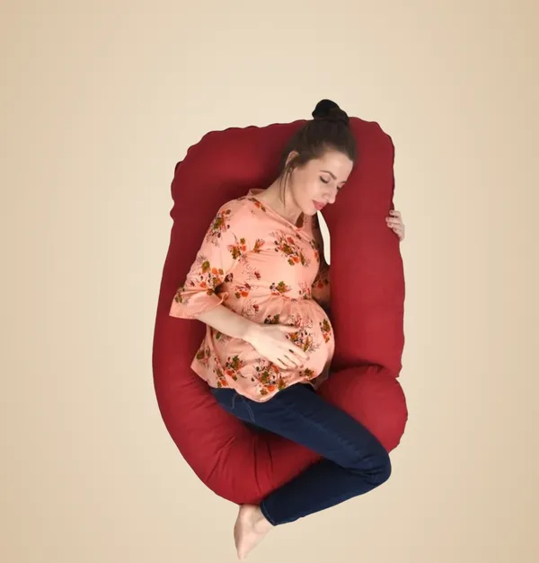 J_Shape_Microfiber_Solid_Pregnancy_Pillow
