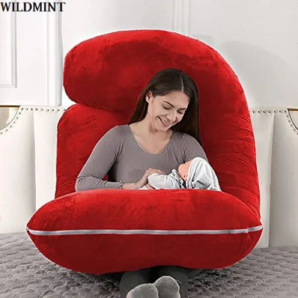 58_Inches_Full_Body_Pillow_Maternity_Pillow_For_Pregnant_Women_And_Comfort_J_Shaped_Pillow_With_Removable_Washable_Velvet_Cover