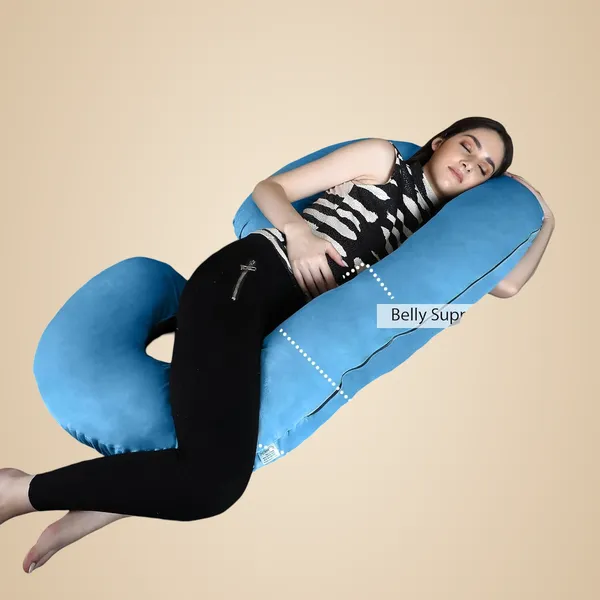 C_Shape_Microfiber_Solid_Pregnancy_Pillow