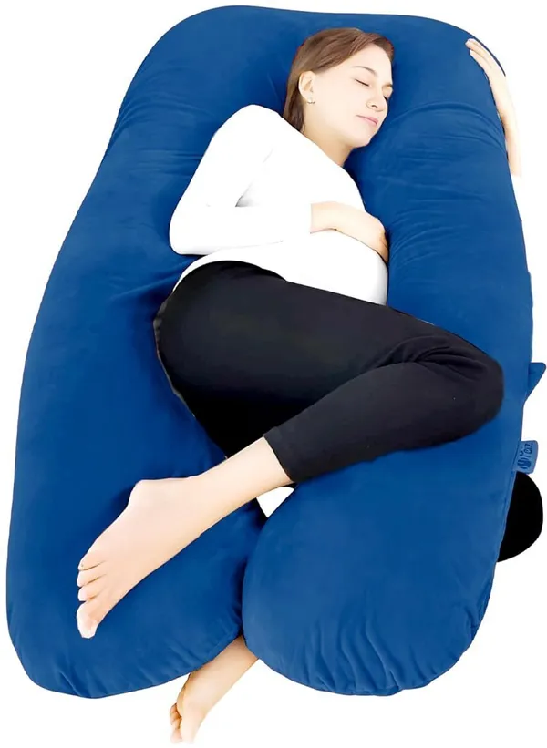 U_Shape_Microfiber_Solid_Pregnancy_Pillow