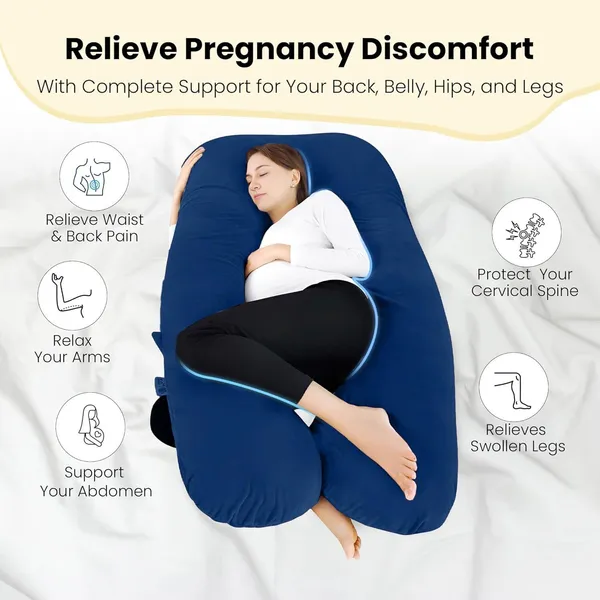 U_Shape_Microfiber_Solid_Pregnancy_Pillow