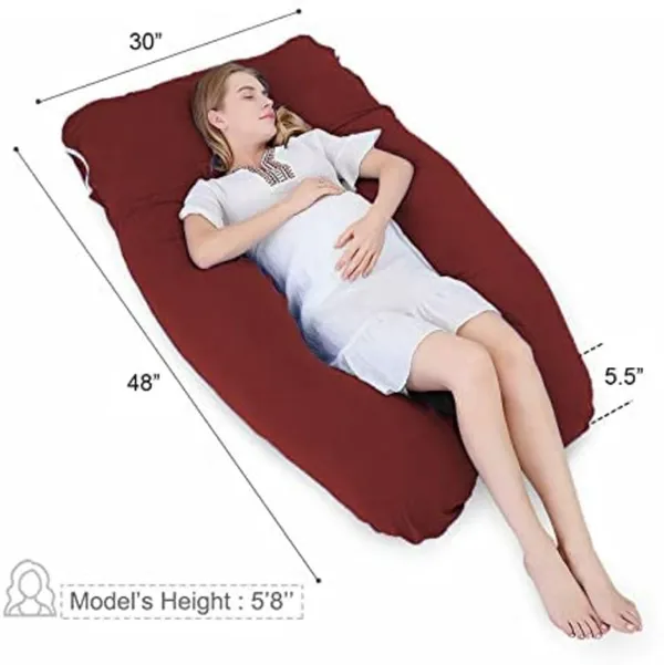 U_Shape_Microfiber_Solid_Pregnancy_Pillow