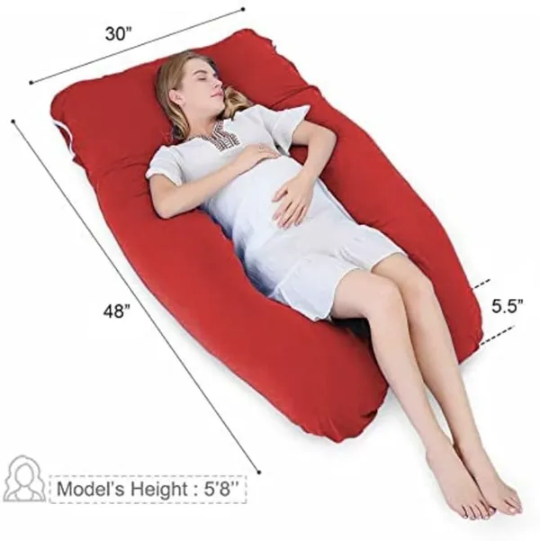 U_Shape_Microfiber_Solid_Pregnancy_Pillow