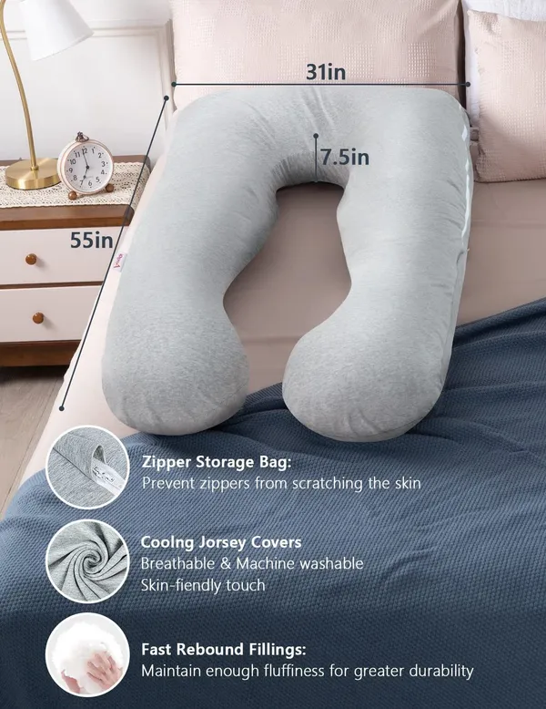 56_Inches_Full_Body_Pillow_Maternity_Pillow_For_Pregnant_Women_And_Comfort_J_Shaped_Pillow_With_Removable_Washable_Velvet_Cover