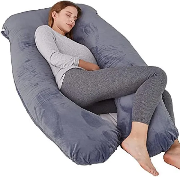 56_Inches_Full_Body_Pillow_Maternity_Pillow_For_Pregnant_Women_And_Comfort_J_Shaped_Pillow_With_Removable_Washable_Velvet_Cover
