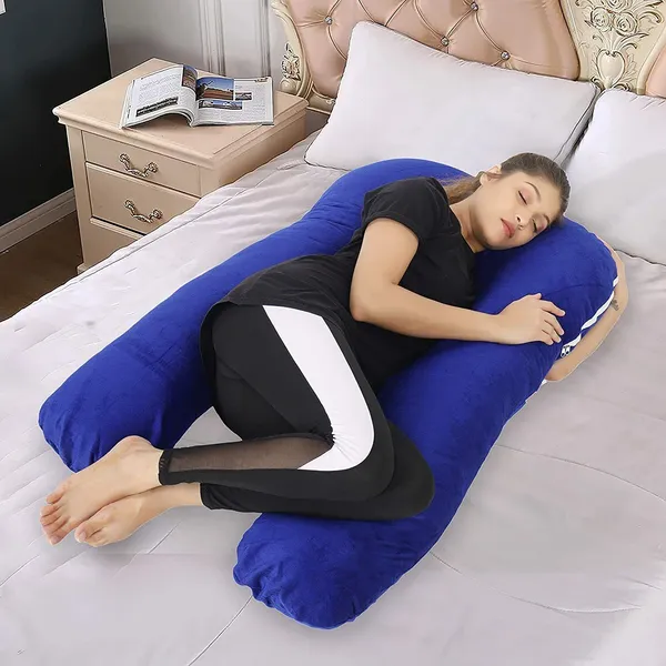 56_Inches_Full_Body_Pillow_Maternity_Pillow_For_Pregnant_Women_And_Comfort_J_Shaped_Pillow_With_Removable_Washable_Velvet_Cover