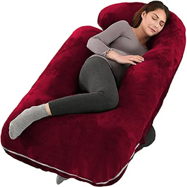 56_Inches_Full_Body_Pillow_Maternity_Pillow_For_Pregnant_Women_And_Comfort_J_Shaped_Pillow_With_Removable_Washable_Velvet_Cover