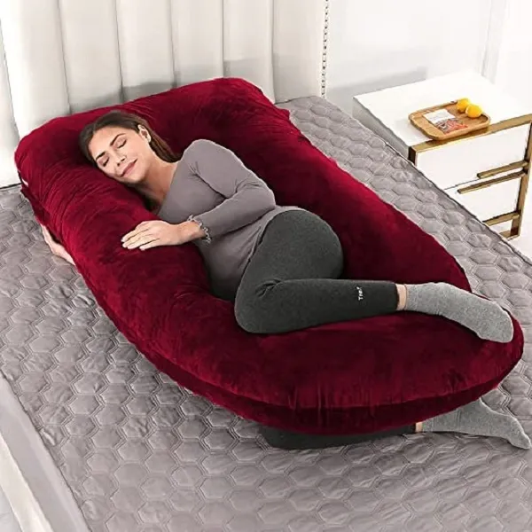 56_Inches_Full_Body_Pillow_Maternity_Pillow_For_Pregnant_Women_And_Comfort_J_Shaped_Pillow_With_Removable_Washable_Velvet_Cover