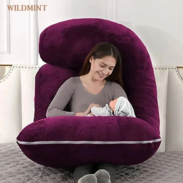 56_Inches_Full_Body_Pillow_Maternity_Pillow_For_Pregnant_Women_And_Comfort_J_Shaped_Pillow_With_Removable_Washable_Velvet_Cover