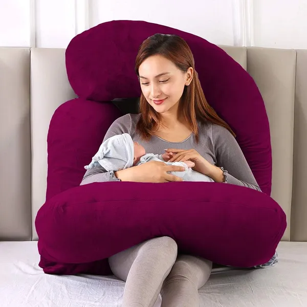 Upgrade_Model_Of_Pregnancy_Pillow_Microfibre_Solid_Pregnancy_Pillow_Pack_Of_1