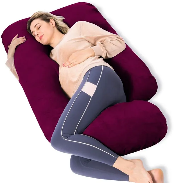 Upgrade_Model_Of_Pregnancy_Pillow_Microfibre_Solid_Pregnancy_Pillow_Pack_Of_1