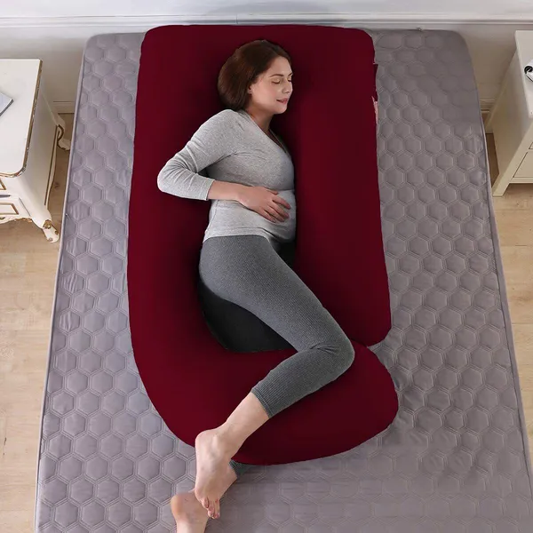 J_Shape_Microfiber_Solid_Pregnancy_Pillow