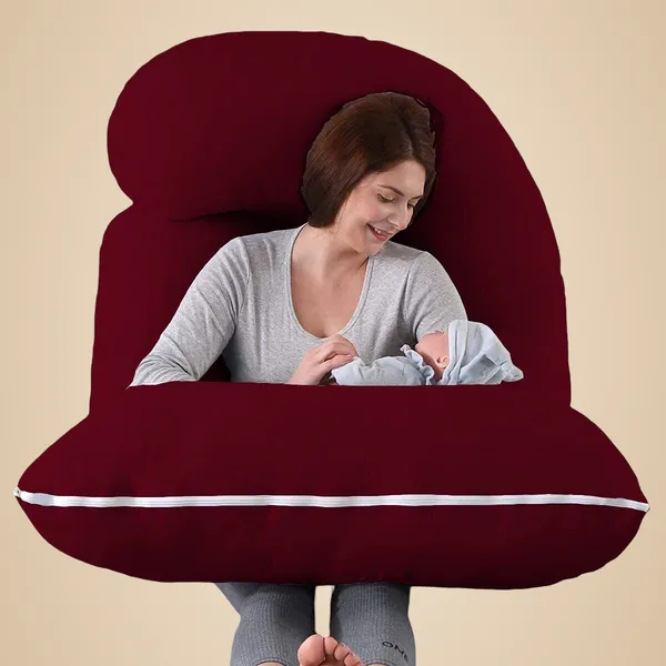 J_Shape_Microfiber_Solid_Pregnancy_Pillow