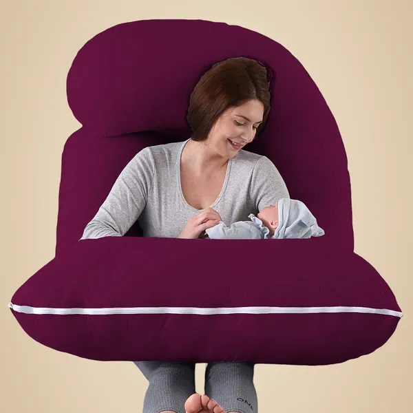 J_Shape_Microfiber_Solid_Pregnancy_Pillow