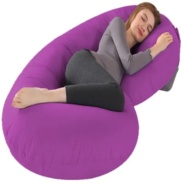 C_Shape_Microfiber_Solid_Pregnancy_Pillow