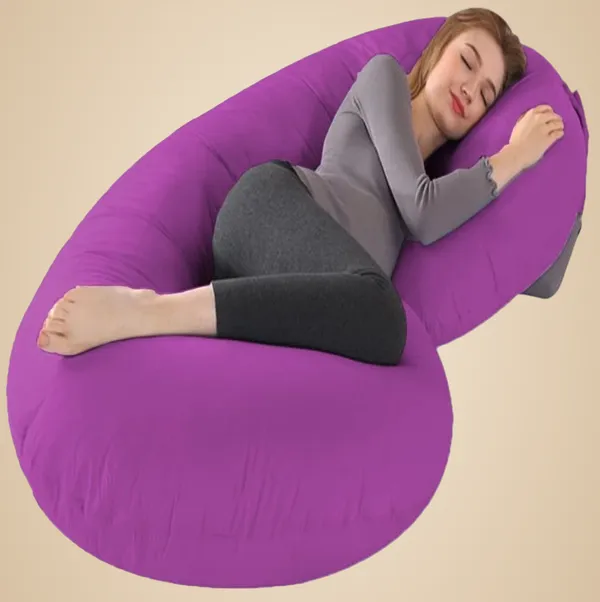C_Shape_Microfiber_Solid_Pregnancy_Pillow