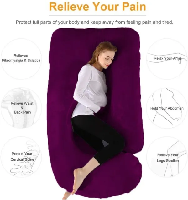 J_Shape_Microfiber_Solid_Pregnancy_Pillows