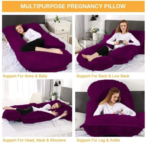 J_Shape_Microfiber_Solid_Pregnancy_Pillows