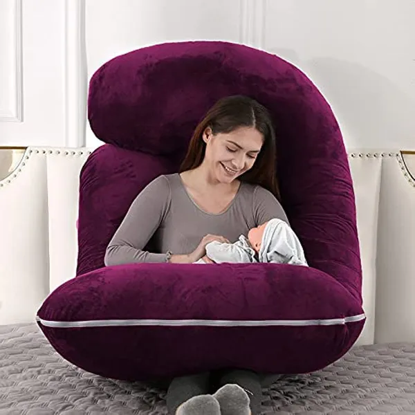 Microfiber_Solid_Pregnancy_Pillow_Pack_Of_1_Wine