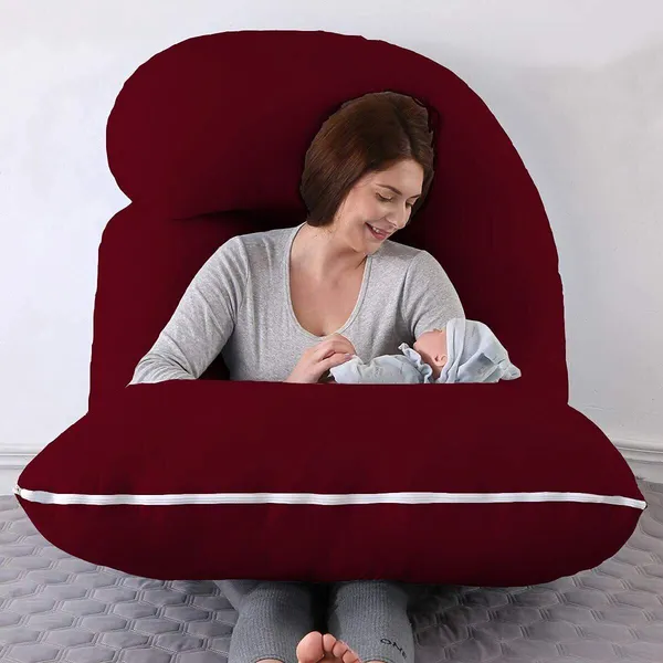 56_Inches_Full_Body_Pillow_Maternity_Pillow_For_Pregnant_Women_And_Comfort_J_Shaped_Pillow_With_Removable_Washable_Velvet_Cover