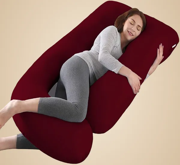 56_Inches_Full_Body_Pillow_Maternity_Pillow_For_Pregnant_Women_And_Comfort_J_Shaped_Pillow_With_Removable_Washable_Velvet_Cover
