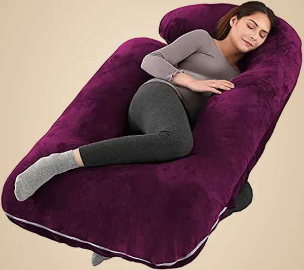 56_Inches_Full_Body_Pillow_Maternity_Pillow_For_Pregnant_Women_And_Comfort_J_Shaped_Pillow_With_Removable_Washable_Velvet_Cover