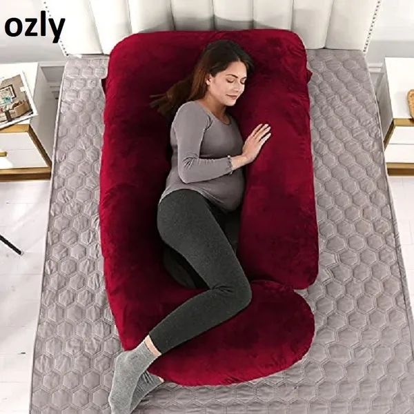 56_Inches_Full_Body_Pillow_Maternity_Pillow_For_Pregnant_Women_And_Comfort_J_Shaped_Pillow_With_Removable_Washable_Velvet_Cover