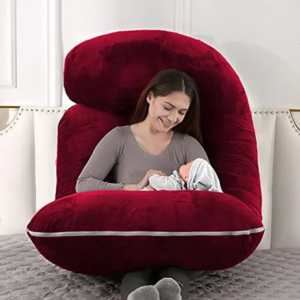 56_Inches_Full_Body_Pillow_Maternity_Pillow_For_Pregnant_Women_And_Comfort_J_Shaped_Pillow_With_Removable_Washable_Velvet_Cover