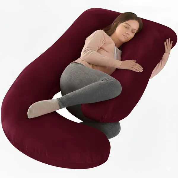 Wildmint_J_Shape_Full_Body_Pregnancy_Pillow_Ergonomic_Maternity_Support_For_Back_And_Belly_And_Neck