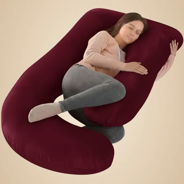 Wildmint_J_Shape_Full_Body_Pregnancy_Pillow_Ergonomic_Maternity_Support_For_Back_And_Belly_And_Neck