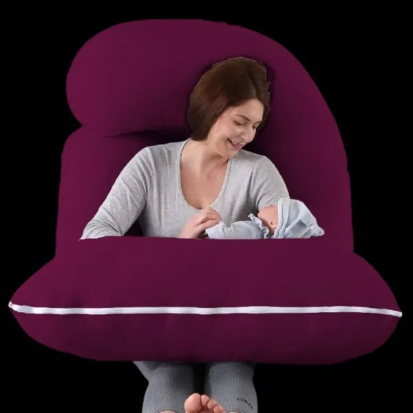 Premium_J_Shape_Purple_And_Grey_Microfibre_Solid_Pregnancy_Pillow_Pack_Of_1
