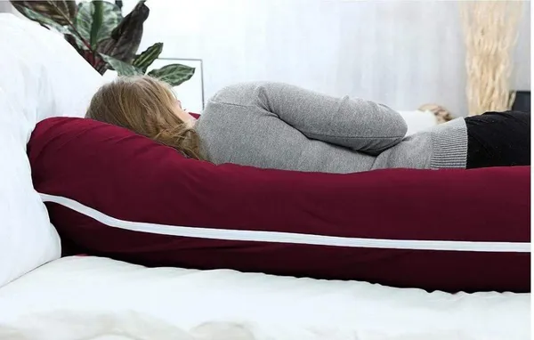 Premium_J_Shape_Purple_And_Grey_Microfibre_Solid_Pregnancy_Pillow_Pack_Of_1