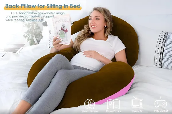56_Inches_Full_Body_Pillow_Maternity_Pillow_For_Pregnant_Women_And_Comfort_J_Shaped_Pillow_With_Removable_Washable_Velvet_Cover