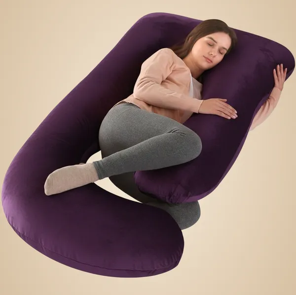 Wildmint_J_Shape_Full_Body_Pregnancy_Pillow_Ergonomic_Maternity_Support_For_Back_And_Belly_And_Neck