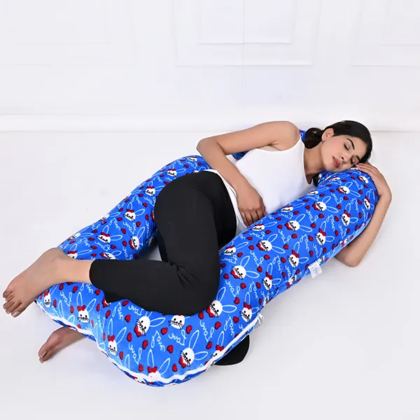 Light_Blue_Polyester_Fibre_Pregnancy_Pillow