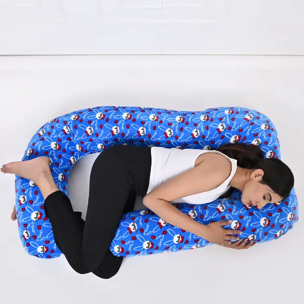 Light_Blue_Polyester_Fibre_Pregnancy_Pillow