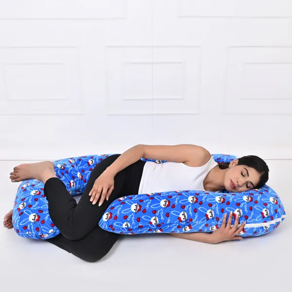 Light_Blue_Polyester_Fibre_Pregnancy_Pillow